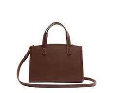 Bolsa Tote Média Estruturada Marrom