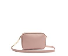 Bolsa Tiracolo Pequena Essencial Rosa Blush