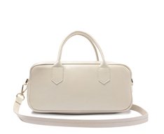 Bolsa Tote Média Bag Charm Tag Bege