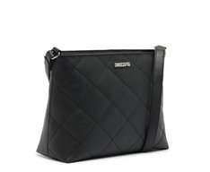 Bolsa Tiracolo Média Matelassê Triangular Preta