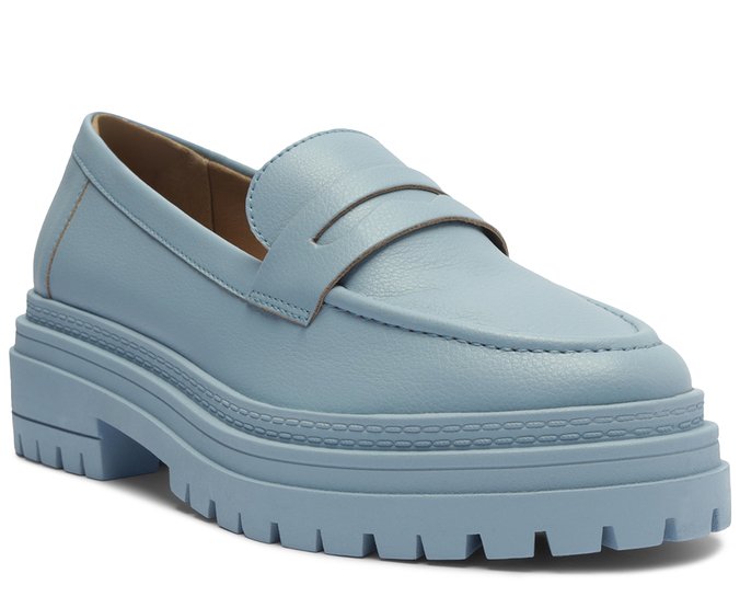 Mocassim Sola Tratorada Pala Azul