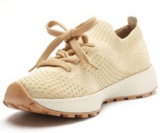 Tênis Knit Lavínia Bege