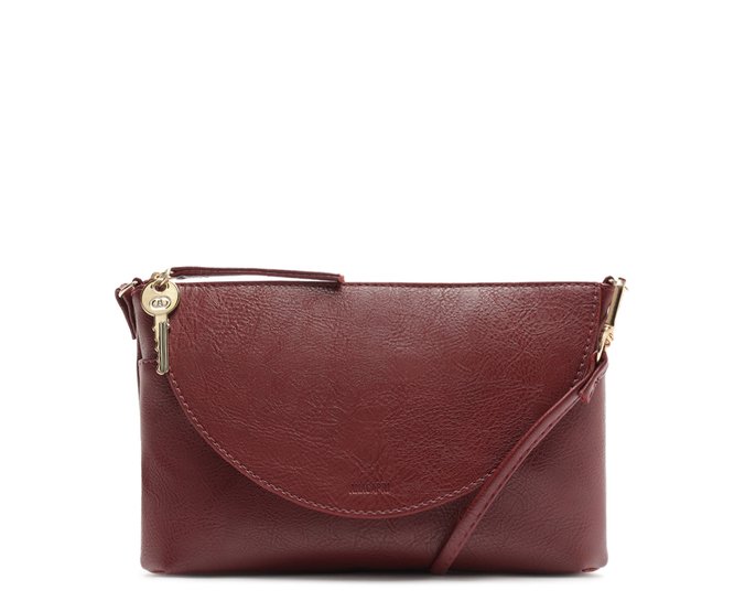 Bolsa Tiracolo Detalhe no Zíper Vermelha