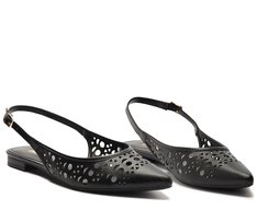 Sapatilha Slingback Perfuros Preta