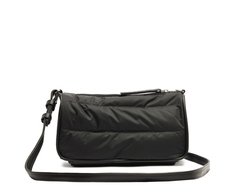 Bolsa Tiracolo Média Puffer Preta