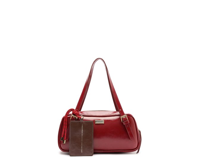 Bolsa Tote Pequena Lisa Vermelha