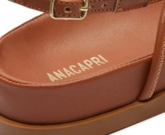 Papete Gladiadora Tachas Marrom