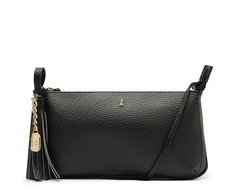 Bolsa Tiracolo Média Detalhe Franja Preta
