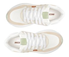 Tênis Sporty Robusto Branco e Verde Menta