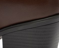Bota Salto Bloco Chelsea Marrom Coffee