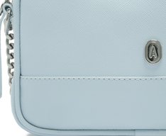 Bolsa Tiracolo Pequena Cápsula Metal Azul