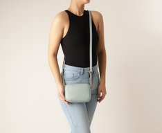 Bolsa Tiracolo Pequena Essencial Azul Drizzle