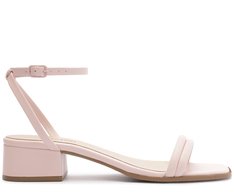 Sandália Salto Bloco Santorine Rosa