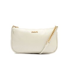 Bolsa Tiracolo Média Snake Branca
