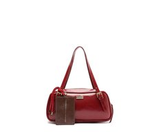 Bolsa Tote Pequena Lisa Vermelha