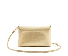 Bolsa Tiracolo Média Lisa Dourada