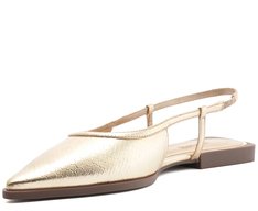 Sapatilha Slingback Carrie Dourada