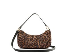 Bolsa Tiracolo Média Pingente Animal Print