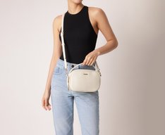 Bolsa Tiracolo Média Alça Redonda Branca