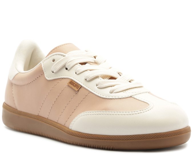 Tênis Sola Goma Chuteira Rosa e Branco