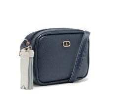 Bolsa Tiracolo Pequena Chaveiro Removível Azul