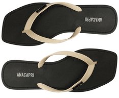 Chinelo de Dedo Bico Quadrado Preto