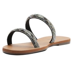 Rasteira Manta Glam Detalhada Preta