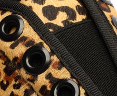 Tênis Slip On Alê Onça Couro Animal Print