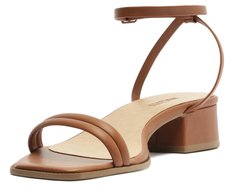 Sandália Salto Bloco Santorine Marrom