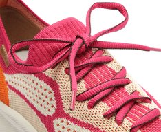 Tênis Sporty Knit Sola alta Rosa