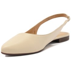 Sapatilha Slingback Bico Fino Bege