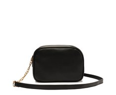 Bolsa Crossbody Média Preta Matelassê Zig Zag