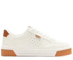 Tênis Urban Furinhos Branco e Marrom