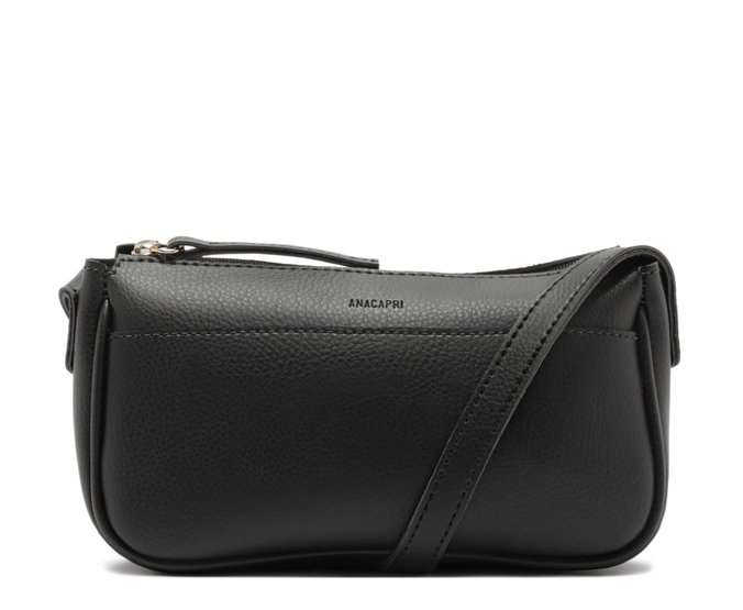 Bolsa Tiracolo Média Soft Color Preta
