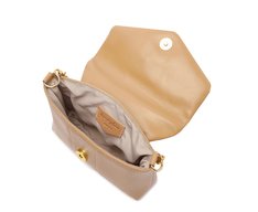 Bolsa Tiracolo Pequena Matelassê Flufy Bege