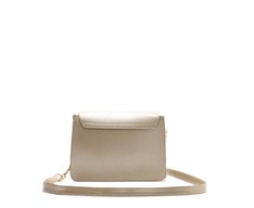 Bolsa Tiracolo Pequena Texturizada Dourada