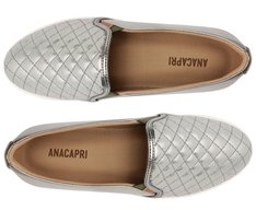 Tênis Slip On Matelassê Prateado
