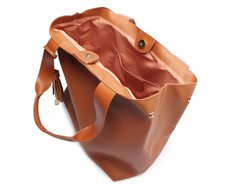 Bolsa Shopping Grande Pingente Marrom