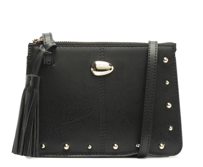 Bolsa Tiracolo Média Boho Preta
