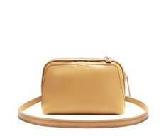 Bolsa Tiracolo Média Matelassê Costurado Bege