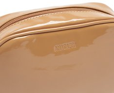 Bolsa Tiracolo Pequena Lisa Verniz Marrom