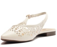 Sapatilha Slingback Perfuros Branca
