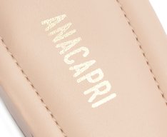 Sapatilha Slingback Salto Bloco Corte Triangular Rosa