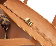 Bolsa Tote Média Itacare Lenço Marrom