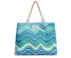 Bolsa Shopping Grande Ondas Sundown Azul