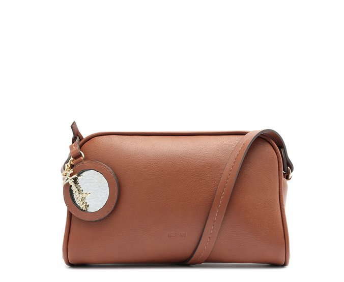 Bolsa Tiracolo Média Espelho Marrom