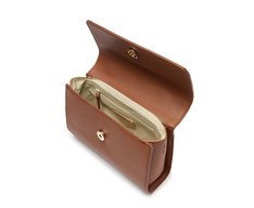 Bolsa Tiracolo Pequena Aba Tressê Marrom