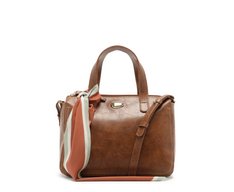Bolsa Tote Média Lenço Marrom
