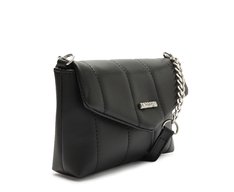 Bolsa Tiracolo Pequena Acolchoada Preta