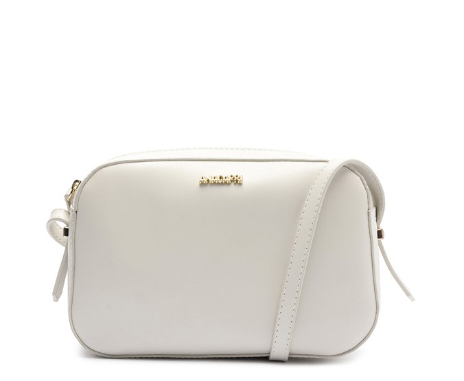 Bolsa Tiracolo Média Retangular Minimal Branca